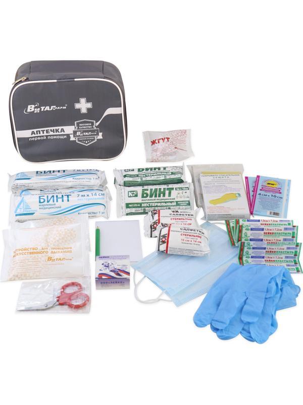 Аптечка первой помощи работникам пр.№262н ф.13. 54108 текст.сумка