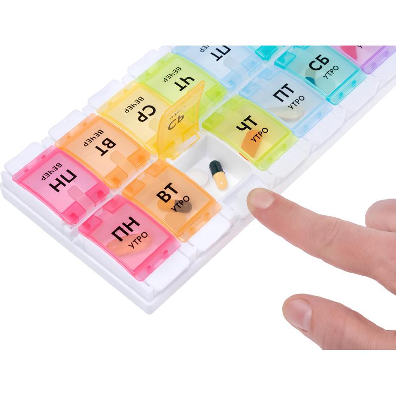 Таблетница ПИЛЮЛЯ на неделю, Ультра 109060403