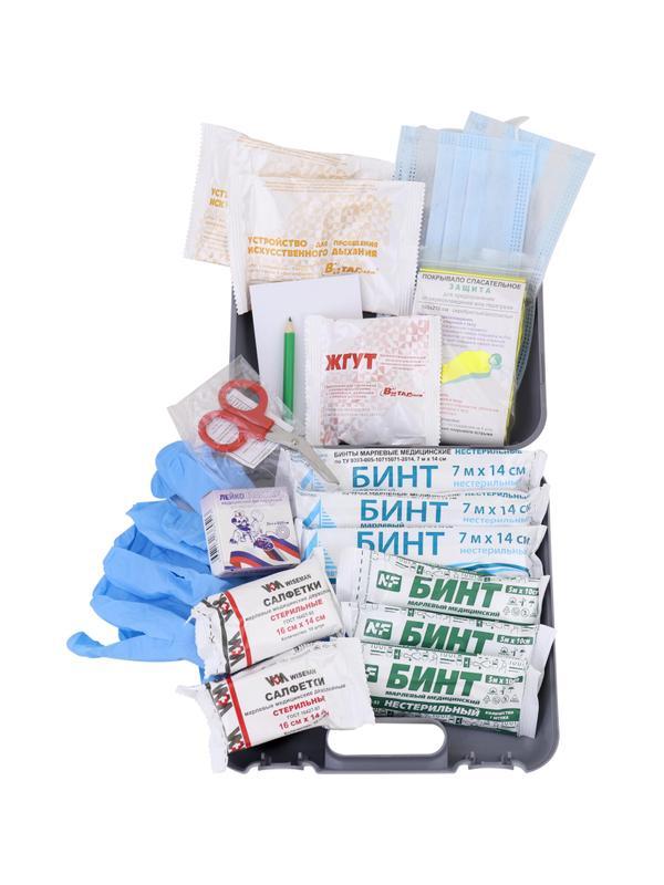 Аптечка первой помощи автомобильная ф.10. 54160 пр. №260н пластик.бокс
