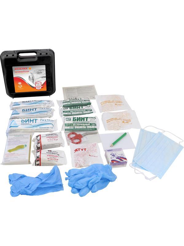 Аптечка первой помощи автомобильная ф.10. 54160 пр. №260н пластик.бокс