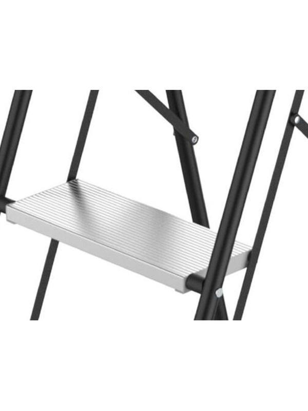 Стремянка 2в1 с колесами и платформой, сталь, Zalger, арт. 911-3