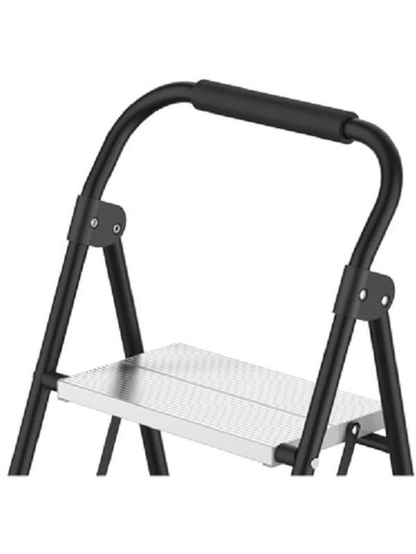 Стремянка 2в1 с колесами и платформой, сталь, Zalger, арт. 911-3