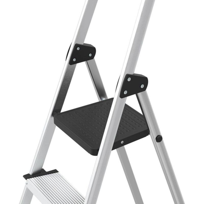 Стремянка алюминиевая 5ст. с лотком, 12см ступенька, Zalger, арт. 211-5