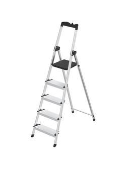 Стремянка алюминиевая 5ст. с лотком, 12см ступенька, Zalger, арт. 211-5