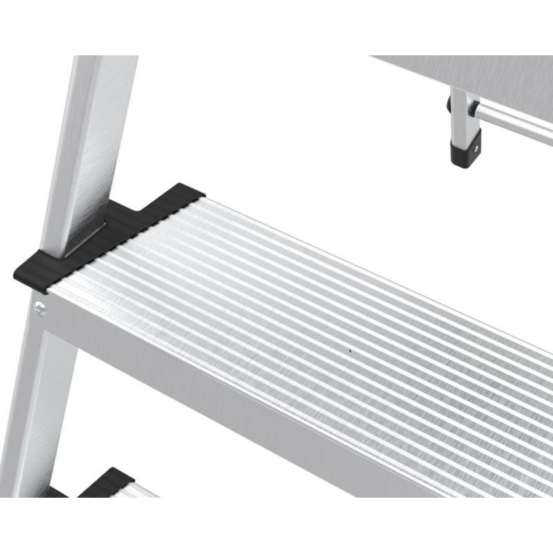 Стремянка алюминиевая 4ст  с лотком,12см ступенька, Zalger, арт. 211-4