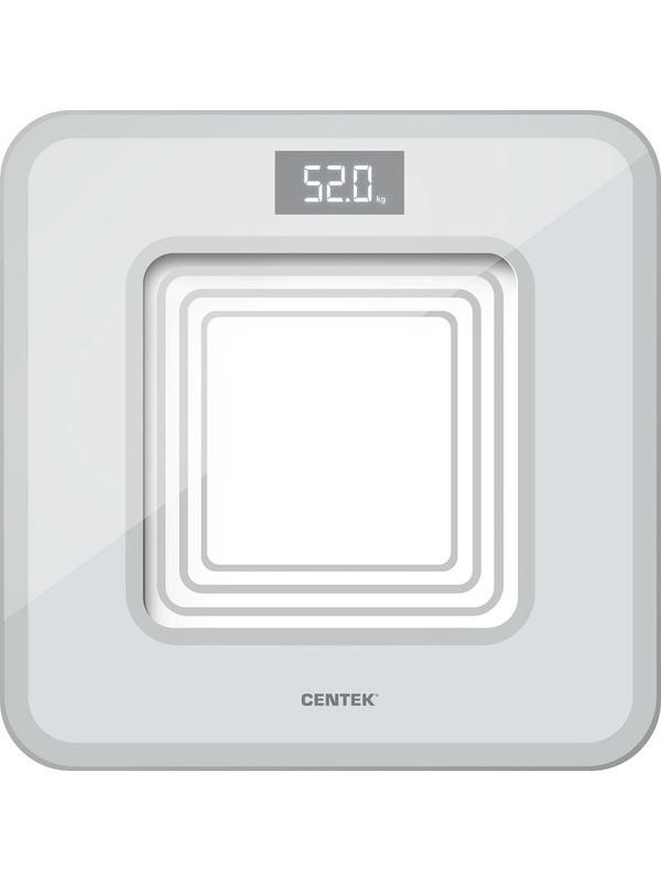 Весы Centek CT-2443 LCD GRAY, напольные,электронные шаг 0,1кг, LCD, 28х28см