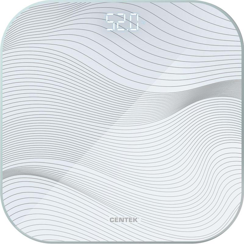 Весы Centek CT-2441 LED GRAY,напольные, электронные шаг 0,1кг, LCD, 30х30см