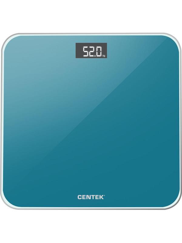 Весы Centek CT-2443 LCD BLUE, напольные,электронные шаг 0,1кг, LCD, 28х28см
