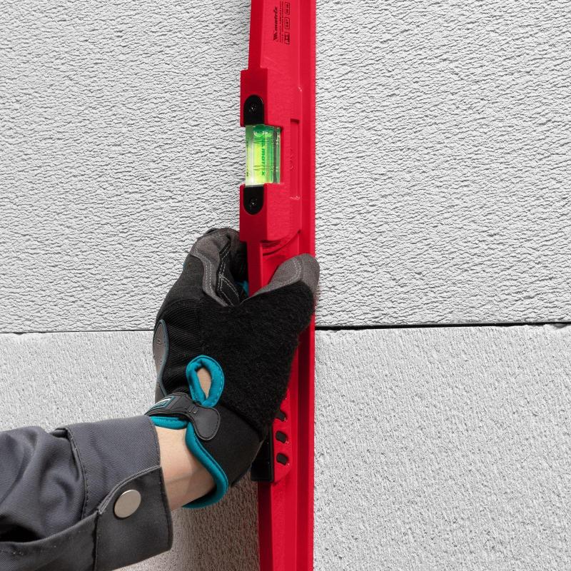 Уровень алюминиевый 600 мм литой 2 глазка (1 фронтальный) Matrix, 34907