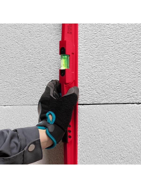 Уровень алюминиевый 600 мм литой 2 глазка (1 фронтальный) Matrix, 34907