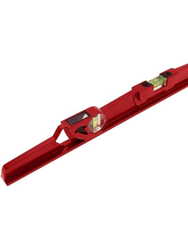 Уровень алюминиевый 600 мм литой 2 глазка (1 фронтальный) Matrix, 34907