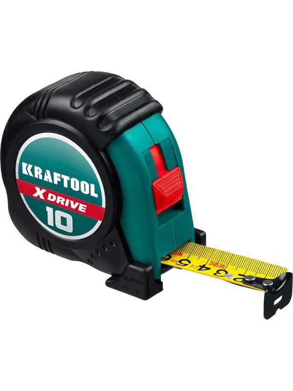Рулетка KRAFTOOL  X-Drive, 10 м х 25 мм (34122-10)