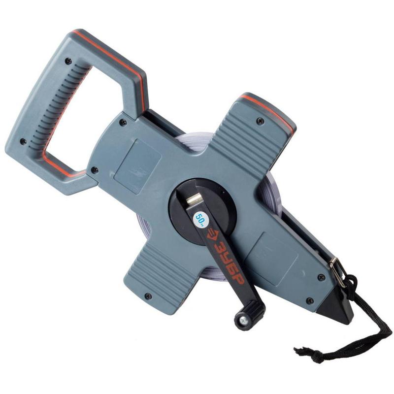 Лента мерная стальная геодезическая ЗУБР  50 м, Профессионал (34181-050)