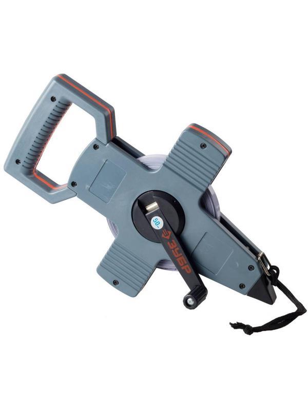 Лента мерная стальная геодезическая ЗУБР  50 м, Профессионал (34181-050)