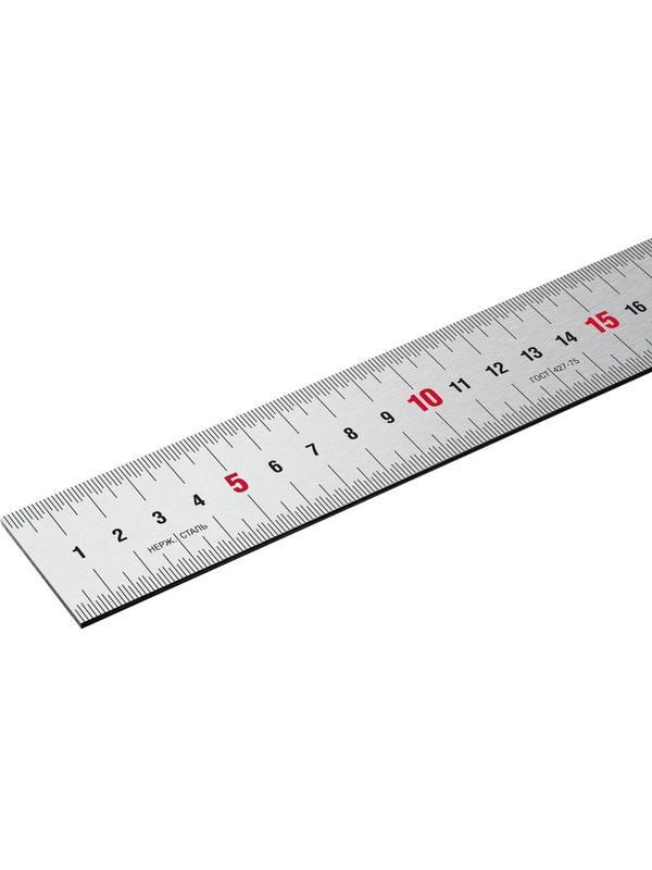 Линейка усиленная нержавеющая ЗУБР  Про-100, длина 1.0 м (34280-100)