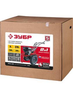 ЗУБР 9 л.с., мотоблок с ВОМ (МТШ-600)