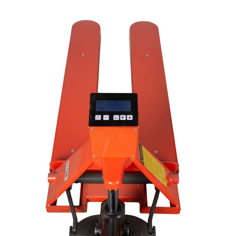 Тележка гидравлическая 2000 кг 1150 мм TOR CBY-CW2 с весами (ПУ колеса)