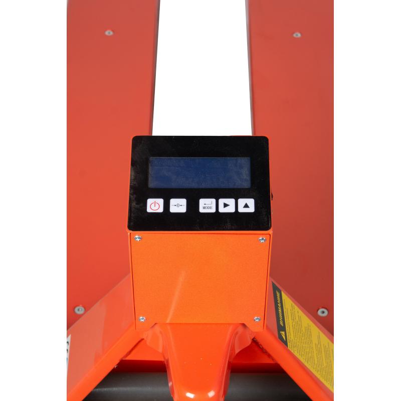 Тележка гидравлическая 2000 кг 1150 мм TOR CBY-CW2 с весами (ПУ колеса)