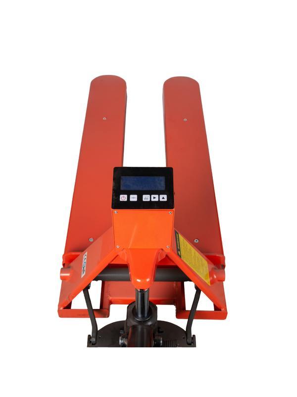 Тележка гидравлическая 2000 кг 1150 мм TOR CBY-CW2 с весами (ПУ колеса)