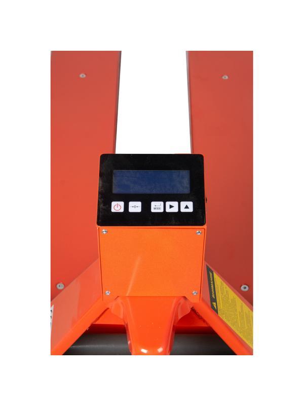 Тележка гидравлическая 2000 кг 1150 мм TOR CBY-CW2 с весами (ПУ колеса)