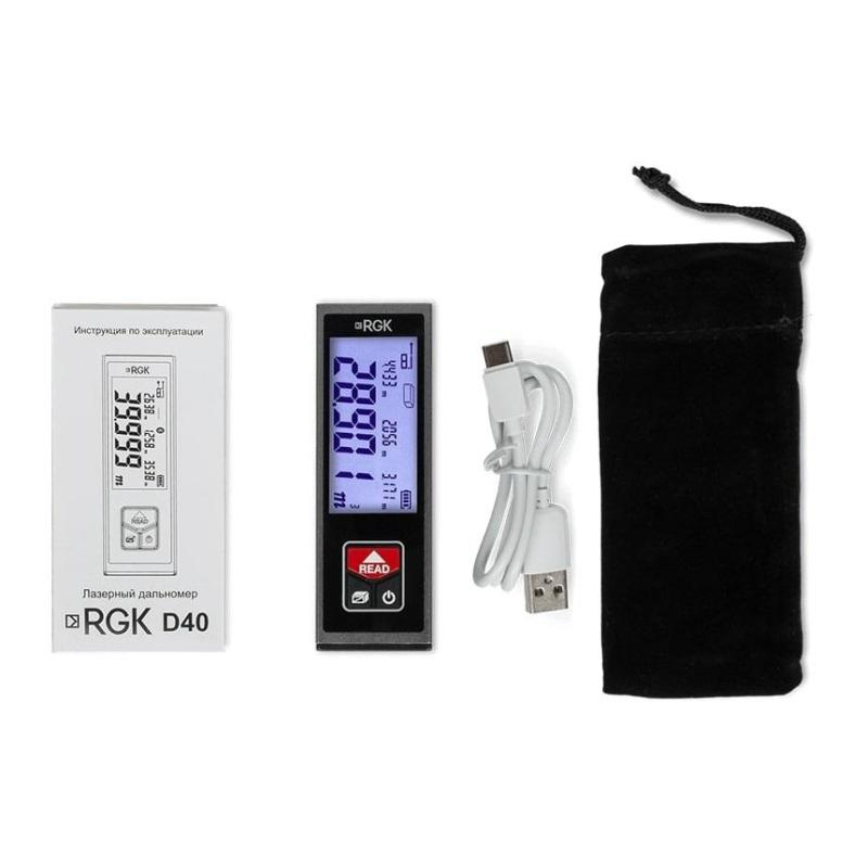 Дальномер лазерный RGK D40 (770057)