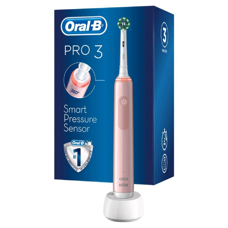 Зубная щетка Oral-B Pro 3 (3500)/D505.513.3X Розовая 3 режима