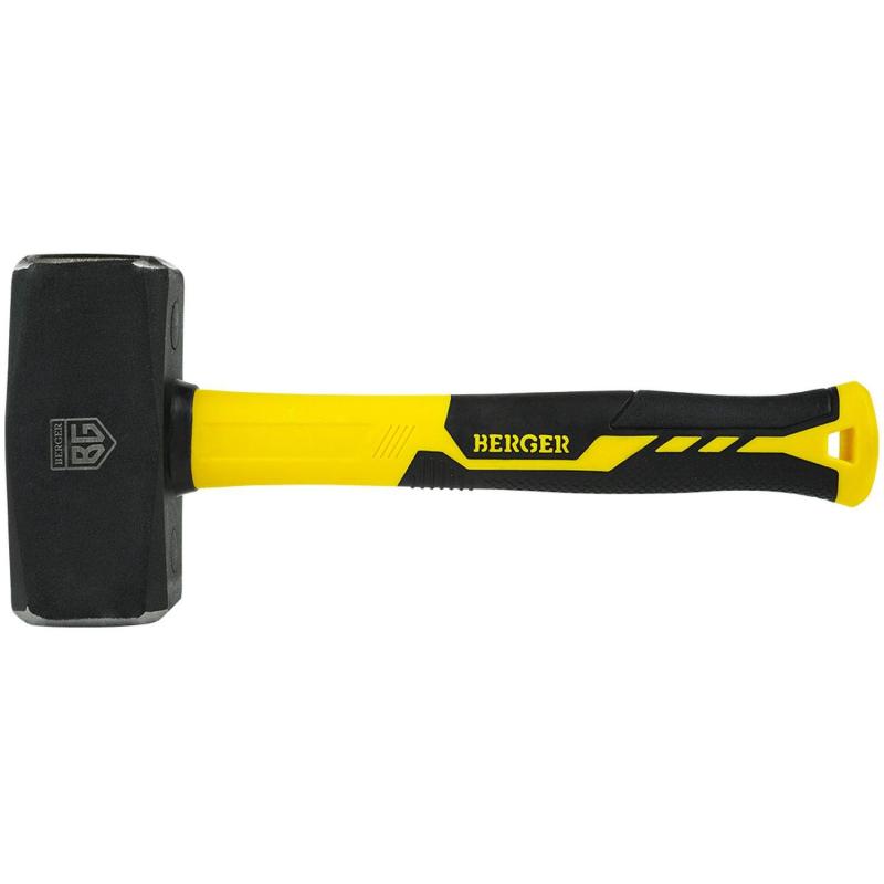 Кувалда кованая 1000 г. 267 мм, фиберглассовая рукоятка, BERGER BG1516