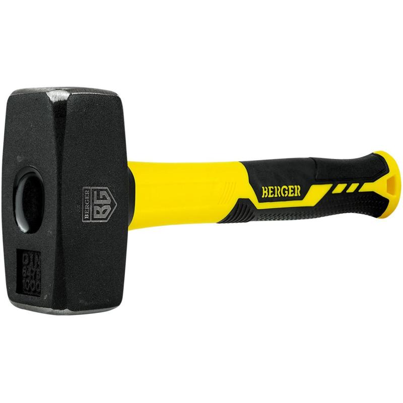 Кувалда кованая 1000 г. 267 мм, фиберглассовая рукоятка, BERGER BG1516