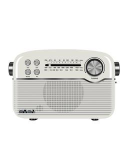 Радиоприемник SVEN SRP-500, белый, 3 Вт (RMS), Bluetooth, FM/AM/SW, USB