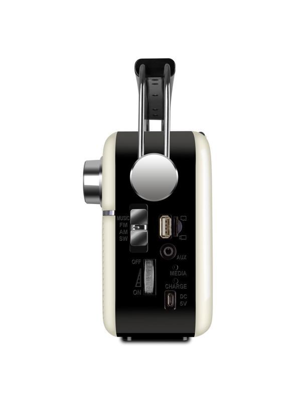 Радиоприемник SVEN SRP-505, белый, 3 Вт (RMS), Bluetooth, FM/AM/SW, USB