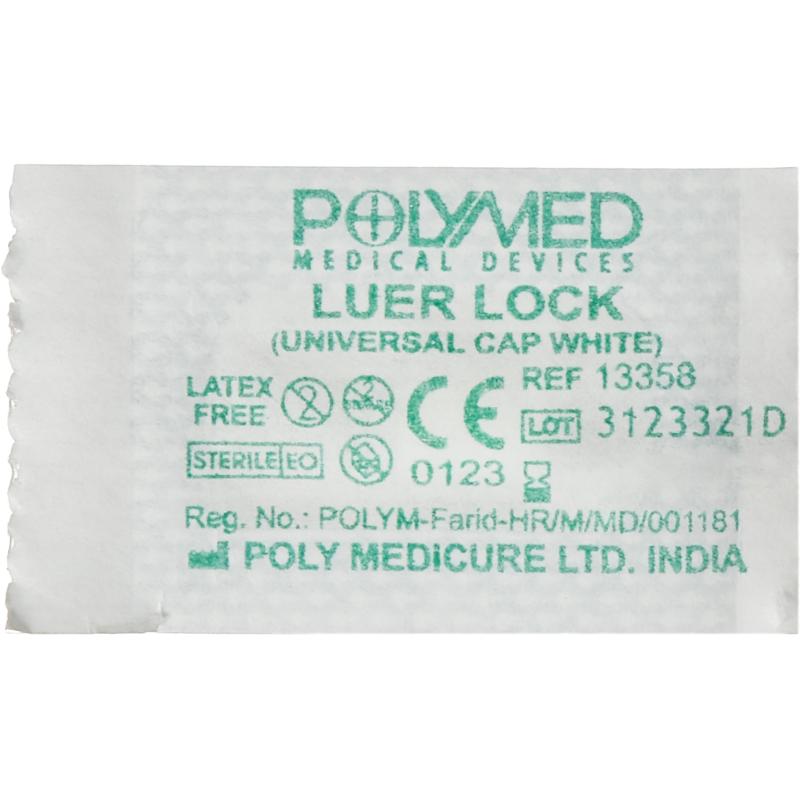 Заглушка для инф.-трансфуз.терапии, белый, Polymed, 300шт/уп