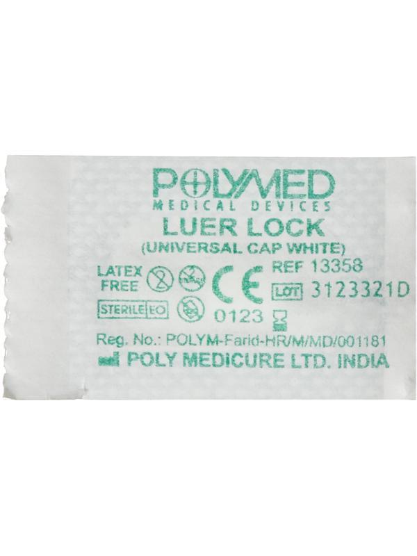 Заглушка для инф.-трансфуз.терапии, белый, Polymed, 300шт/уп