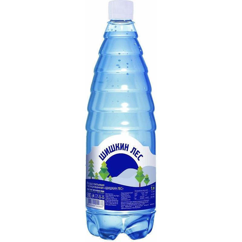 Вода питьевая Шишкин Лес газированная пэт, 1л