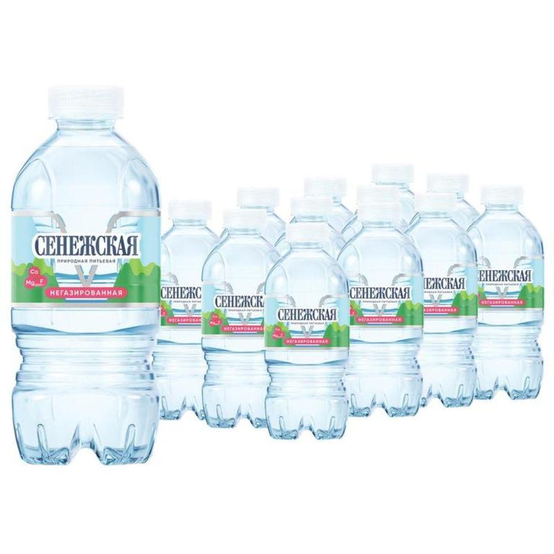 Вода минеральная Вода питьевая Сенежская негаз.,ПЭТ, 0,33л
