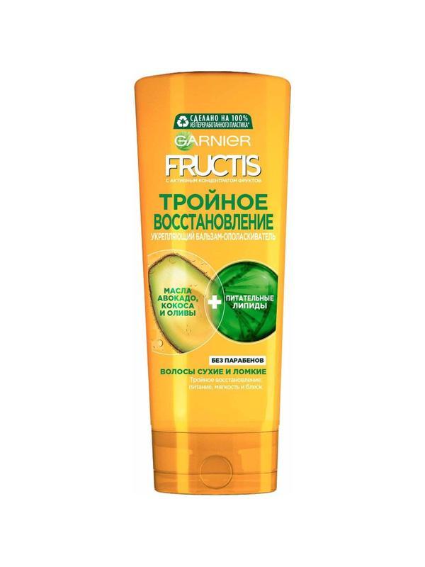 Бальзам - ополаскиватель Garnier Fructis Укр Тройное Вос, д/сух и лом,387мл