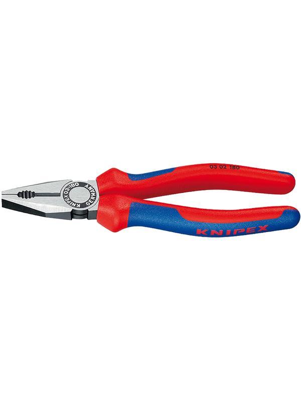 Плоскогубцы комбинированные, 180 мм, фосфатированные, 2-комп ручки, SB