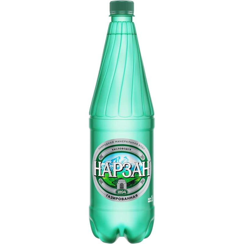 Вода минеральная Нарзан газированная пэт 1л