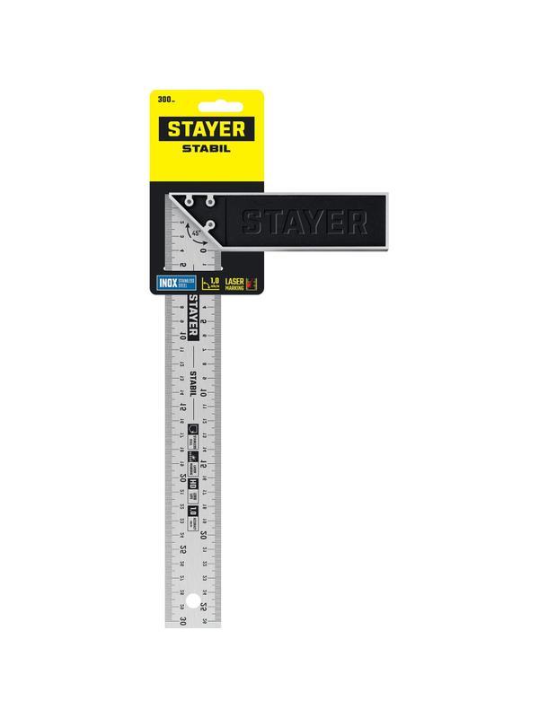 Угольник столярный, STAYER  300 мм, Professional (3431-30)
