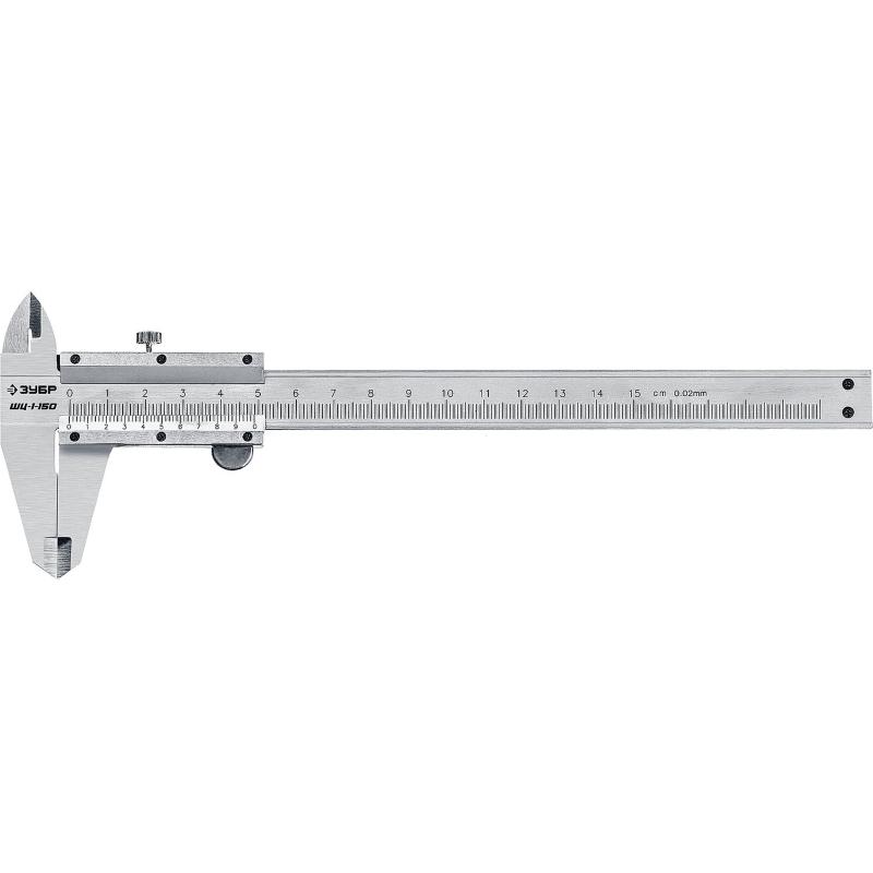Штангенциркуль стальной ЗУБР  ШЦ-1-150, 150 мм, Профессионал (34514-150)