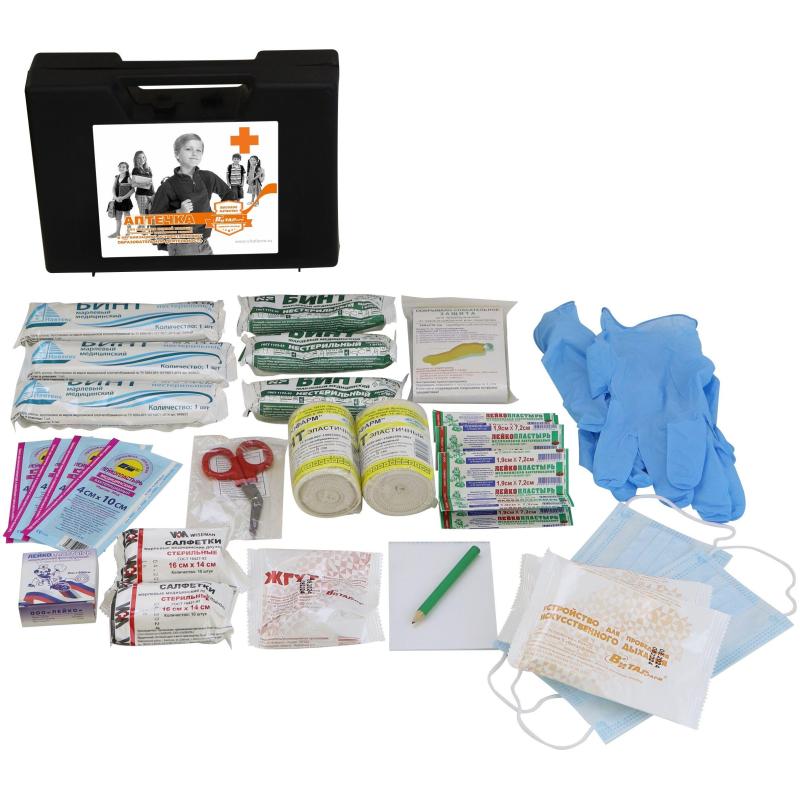 Аптечка первой помощи д/учебных и общеобр учрежд ф 20- 02/06 пр№ 261н 54184