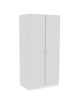 Шкаф для одежды медицинский MEG_2-х ств.4п. ЛДСП ШМБО (код МД-505.02) белый