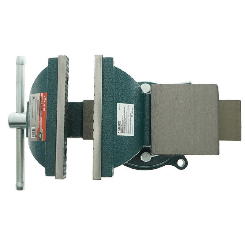 Тиски слесарные 150мм, ПОВОРОТНЫЕ УСИЛЕННЫЕ, Sturm! 1075-01-150