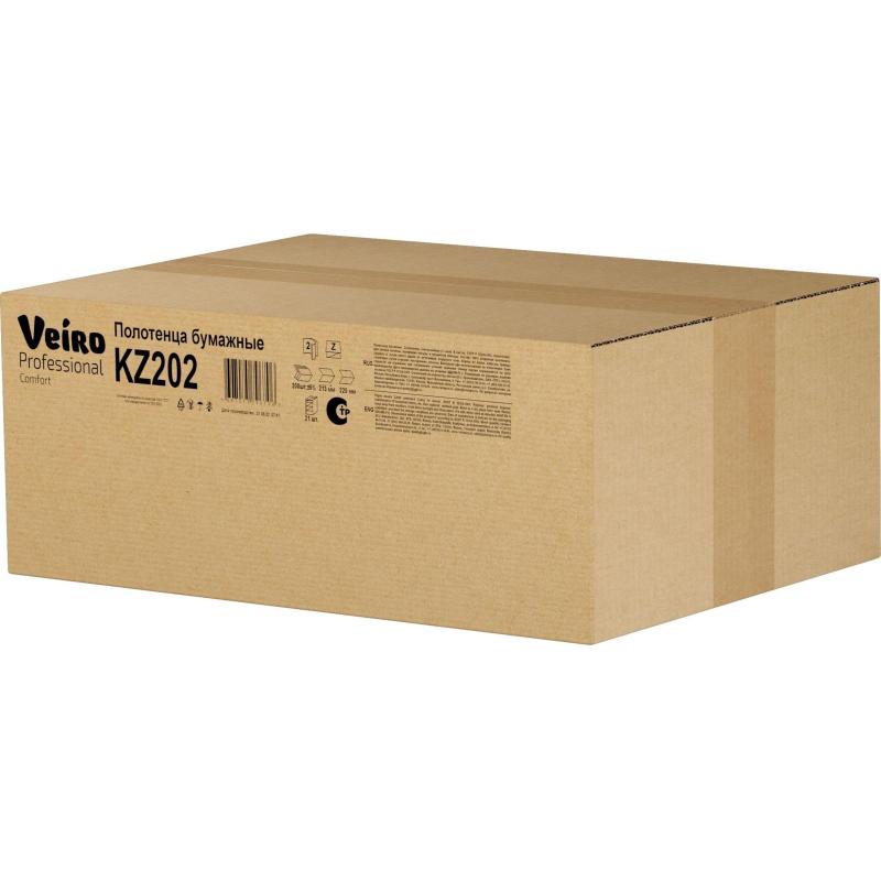 Полотенца бумажные д/держ.Veiro F2 Comf 2сл.200л/пач 21пач/кор Z-слож. KZ20