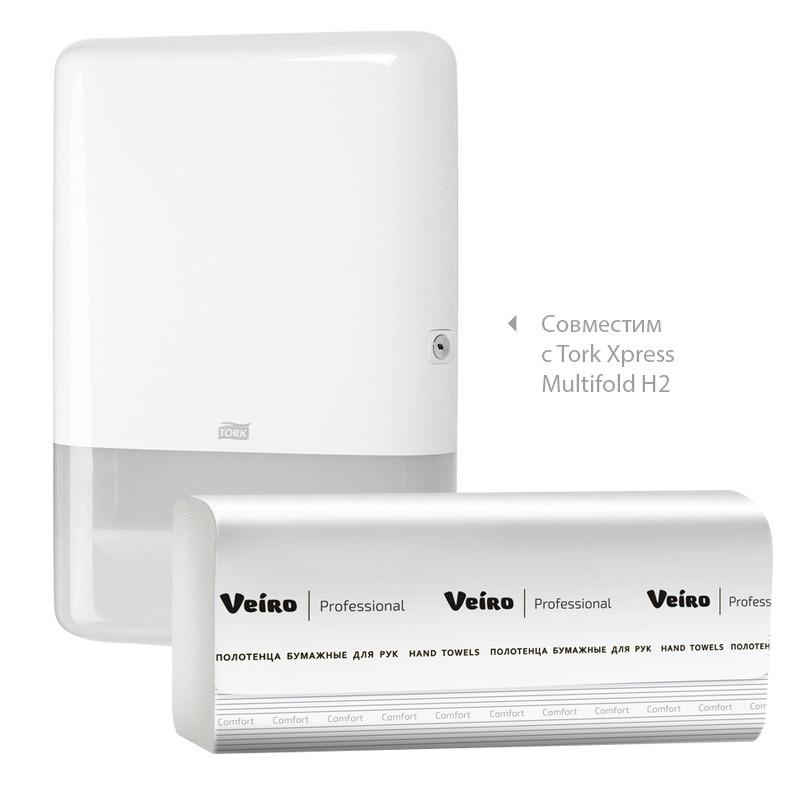 Полотенца бумажные д/держ.Veiro F2 Comf 2сл.200л/пач 21пач/кор Z-слож. KZ20