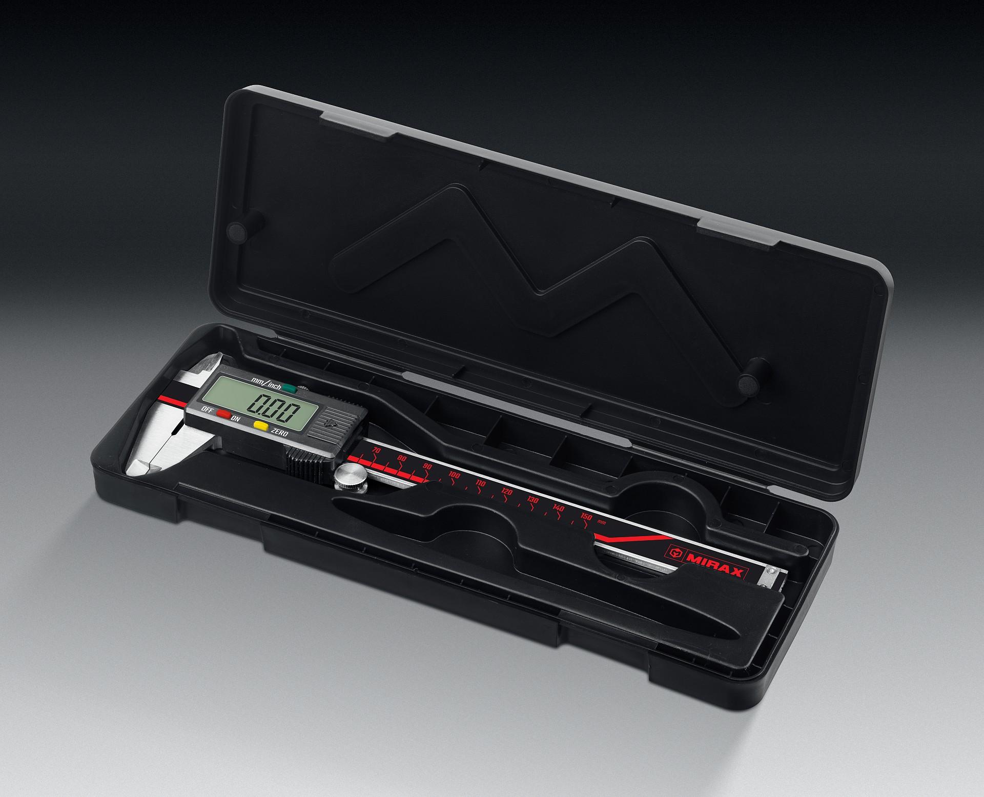MIRAX 150 мм, электронный стальной штангенциркуль (34413-150)