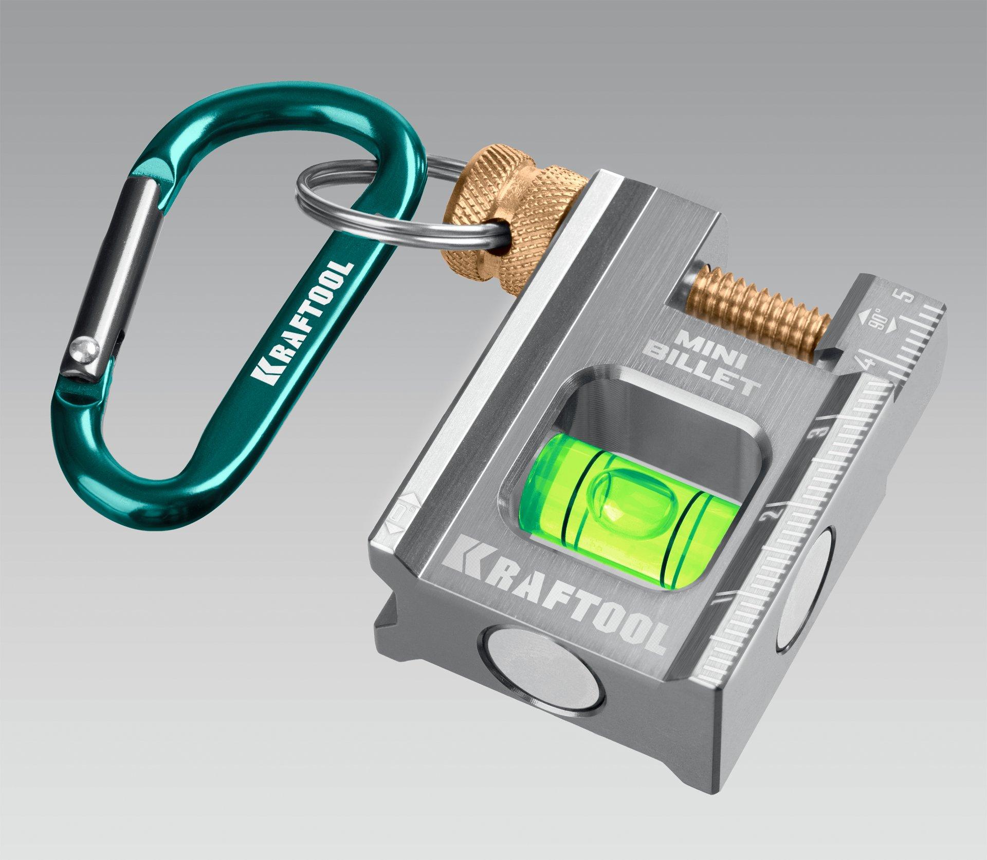 KRAFTOOL MINI BILLET 50 мм, брусковый магнитный уровень (34791)
