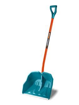 GRINDA Alu-600, ширина 590 мм, пластиковая, с алюминиевой планкой, V-ручка, снеговая лопата, PROLine (39942)