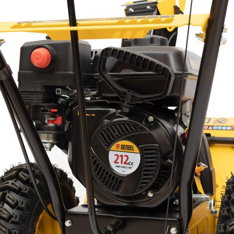 Снегоотбрасыватель Denzel SB 560, 212 cc, ручной старт