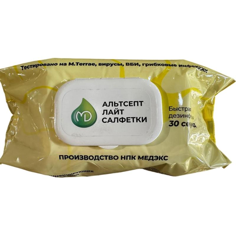 Салфетки дезинфицирующие Альтсепт Лайт флоу-пак 120 шт/уп