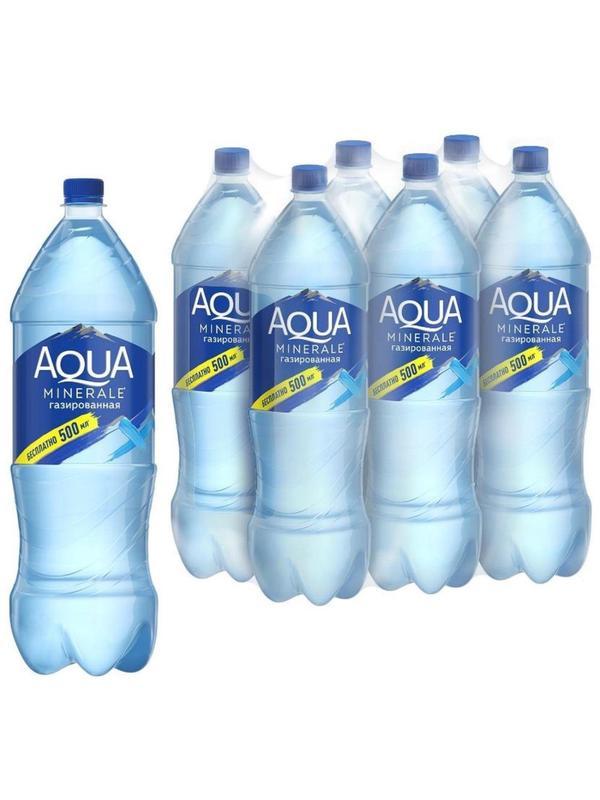 Вода питьевая Аква Минерале, газ, пэт 2л